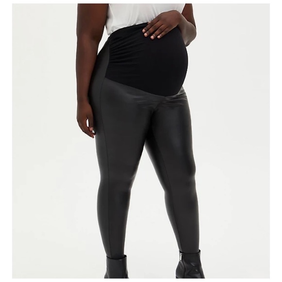 Torrid Maternity Legging Faux Leather 